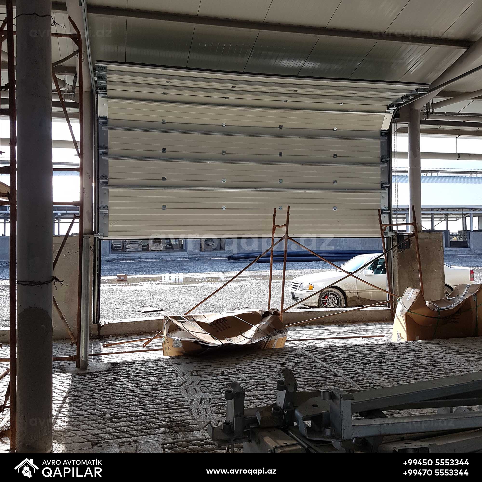 Ağsu Süd Zavodunda quraşdırdığımız Sənaye qapısı.